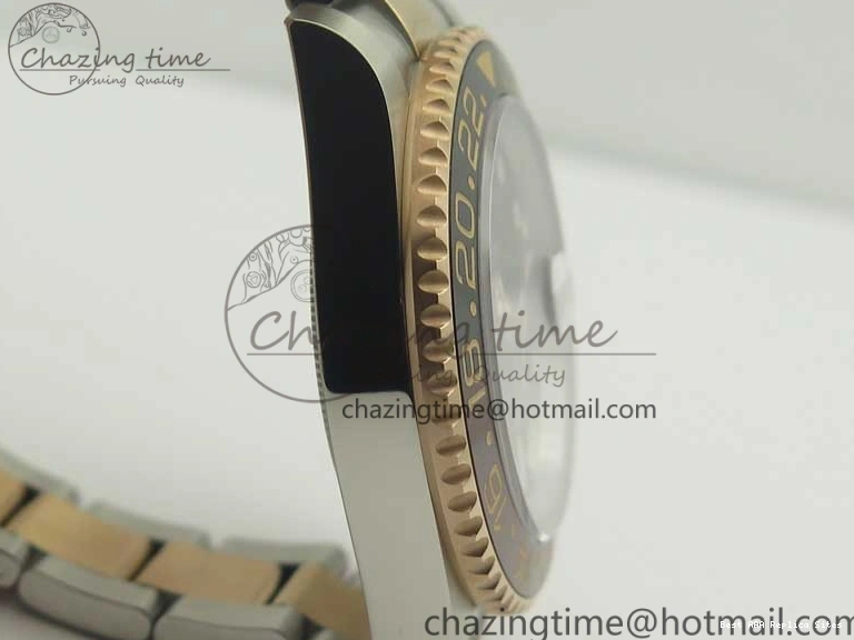 AAA Replica Watches Best Black Resilient BP RG GMT-Master RG Bezel Brown Black II on 126711CHNR SS Bracelet 3365 Dial Edition Ceramic SS 0118